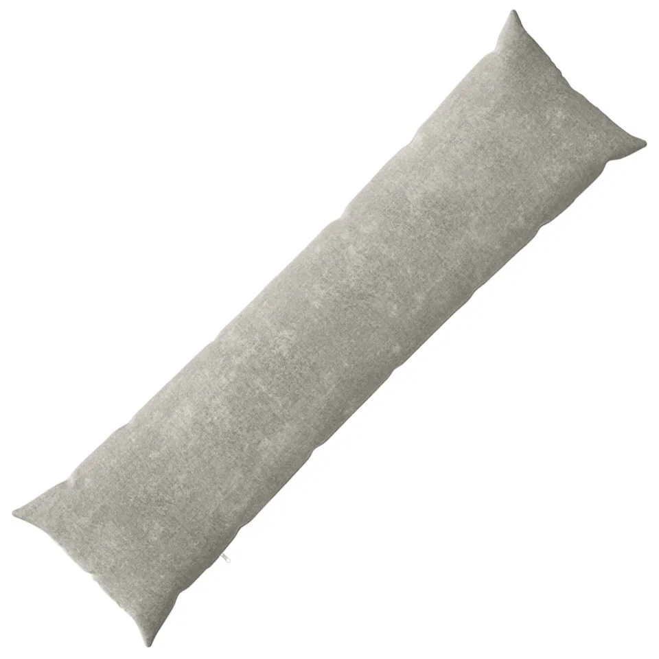 vidaXL Kussensloop HEERLEN Lichtgrijs 40 x 145 cm Chenille Stof, foto 3