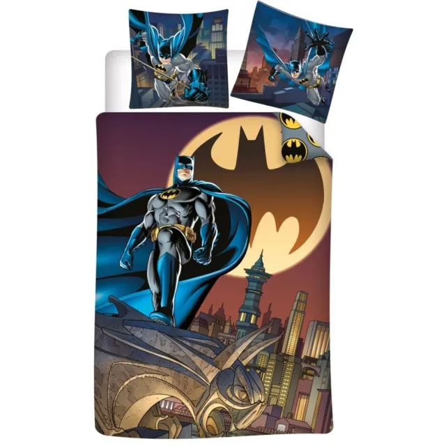 Batman Dekbedovertrek City 140 x 200 cm - Polykatoen Multi Colour