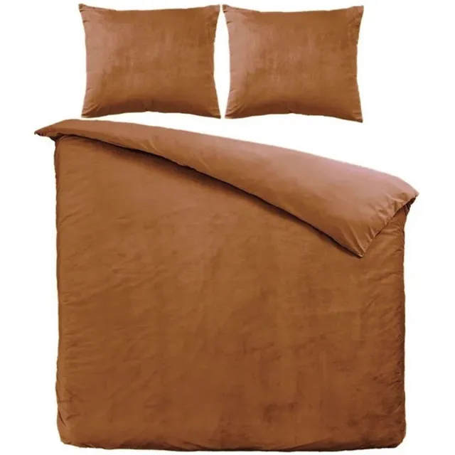 Zavelo Dekbedovertrek Velvet Comfort Brique Oranje