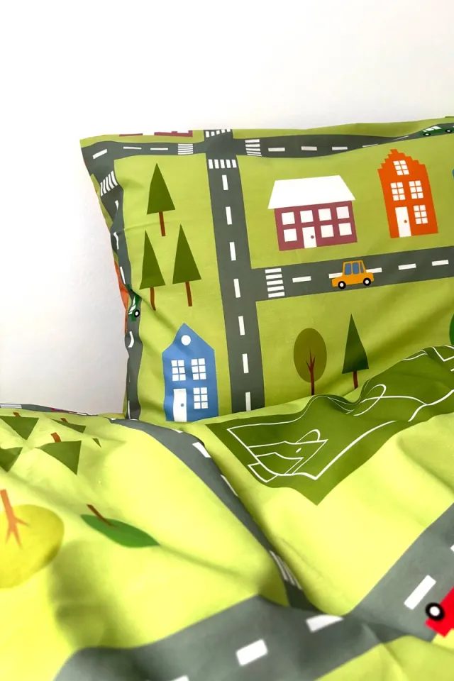 Woody dekbedovertrek Lieveheersbeestje zebrapad - 140/220 - 251-10-DBO-W/010 Multi