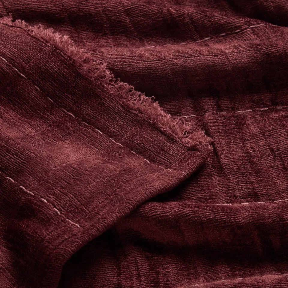 NOUS Living James plaid bordeauxrood, foto 4