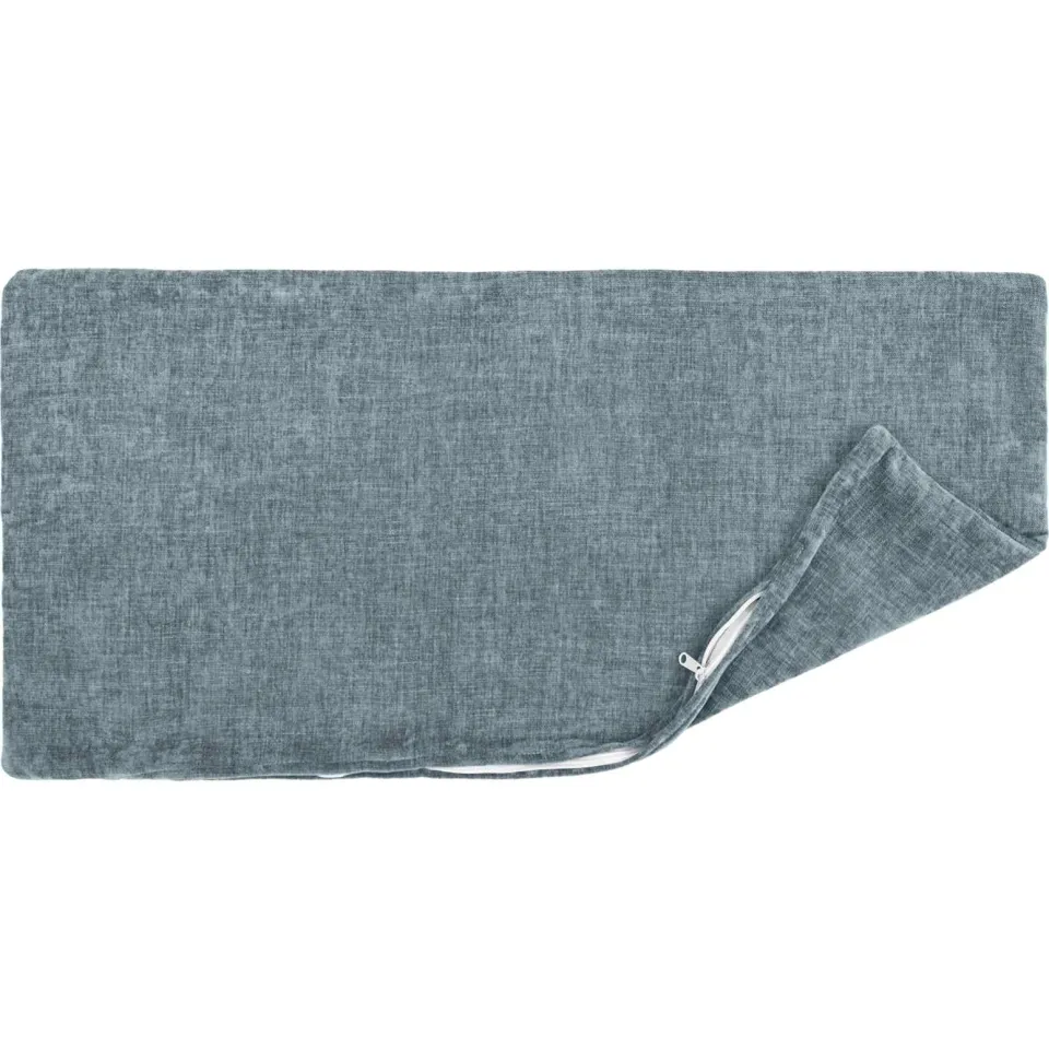 vidaXL Kussensloop 6 st HEERLEN Lichtblauw 40 x 80 cm Chenille Stof blauw, foto 4