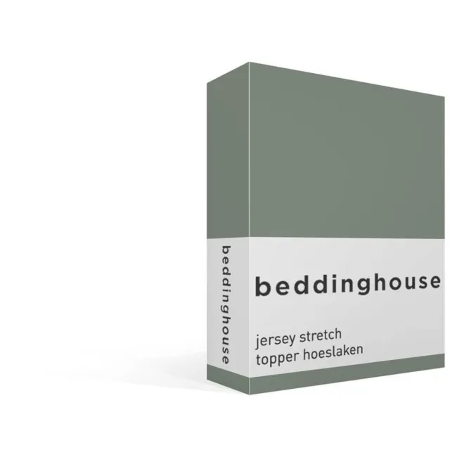 Beddinghouse katoen - Topper Hoeslaken - 160 x 200/220 cm Pocket depth: 25 cm - Groen