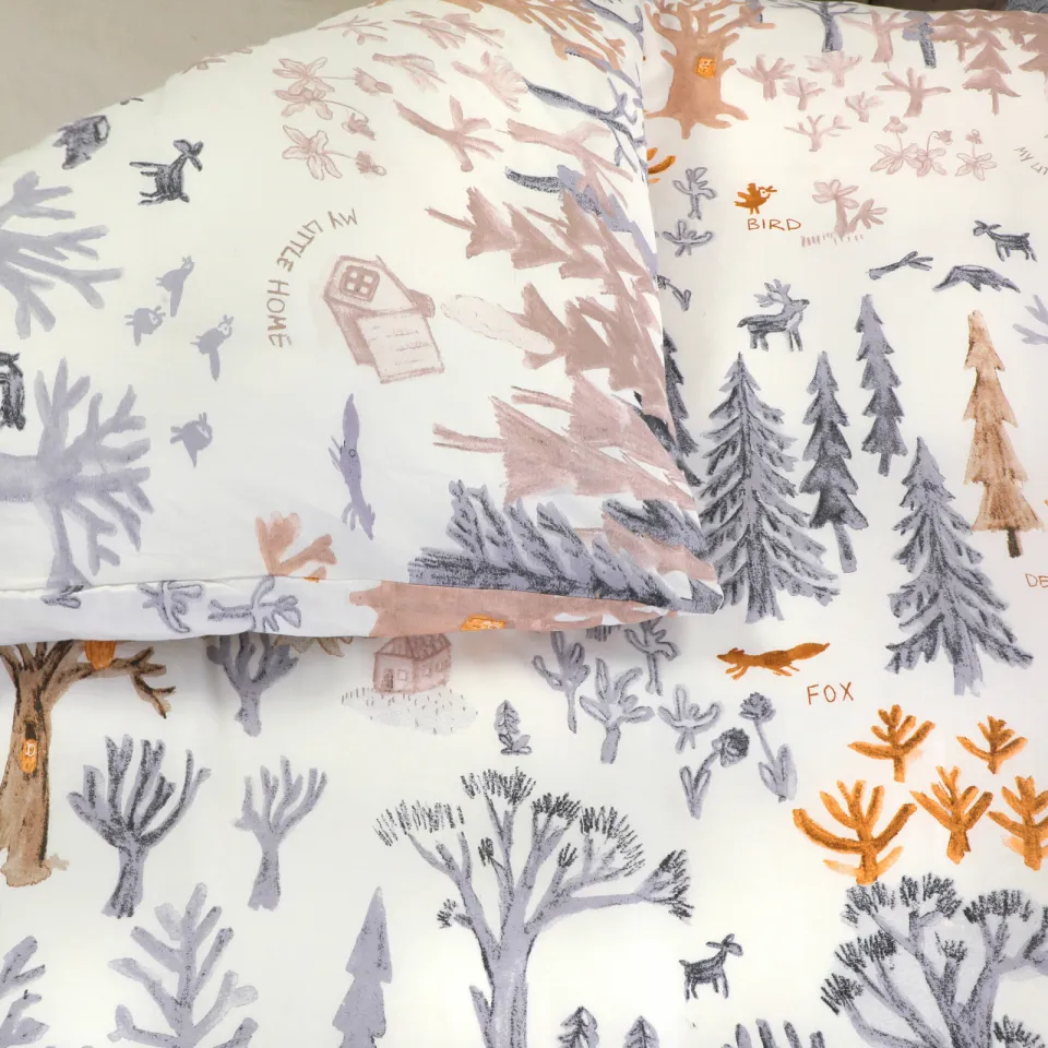 NOUS Kids katoenen dekbedovertrek kinderbed (120x150 cm) multi, foto 4