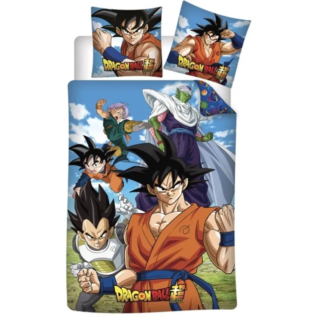 Dragon Ball Z Dekbedovertrek - 140 x 200 cm - 65 x 65 cm - Katoen blue