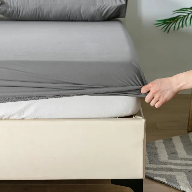 Ibenzoa Geïntegreerde Matrashoeslaken, 180 x 200 cm, Microvezel, Grijs – Voor Maximale Matrashoehoe bescherming