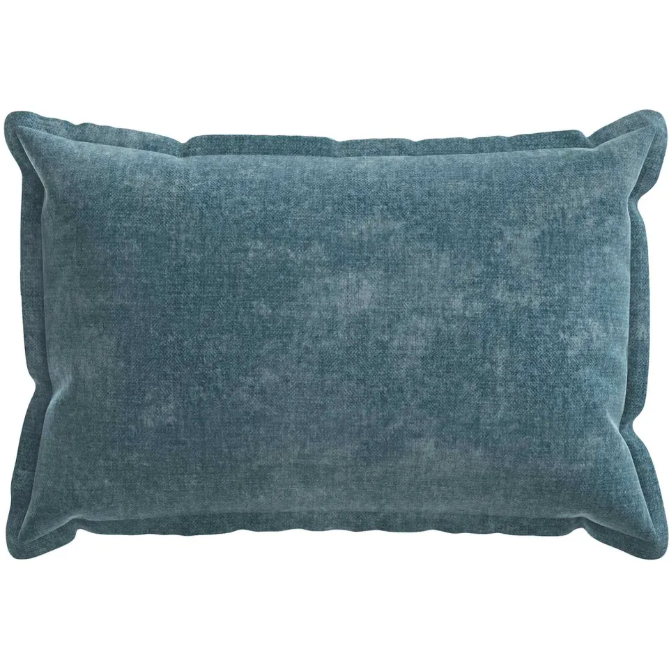 vidaXL Kussensloop 6 st HOUTEN Blauw 40 x 60 cm Chenille Stof