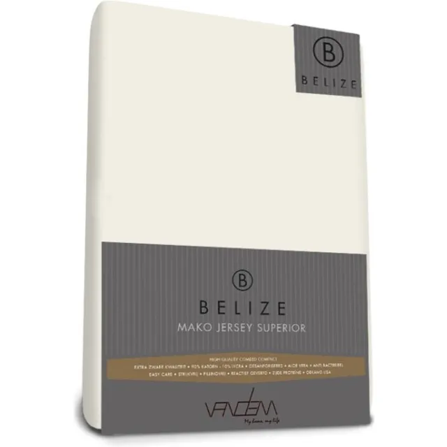 Van Dem Belize - Topper Mako Jersey 90 x 210 cm creme