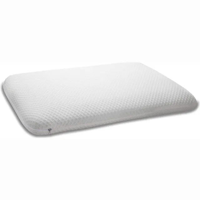 Meisterhome Ocness® Orthopedisch Hoofdkussen - Tegen nekklachten - 40 x 60cm - Bamboe kussen - Traagschuim / Memory Foam vulling - Ergonomisch - Inclusief kussensloop Wit
