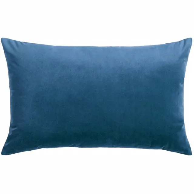art+design Merkloze Blauwe Velours Kussensloop 30x60 cm - Decoratief