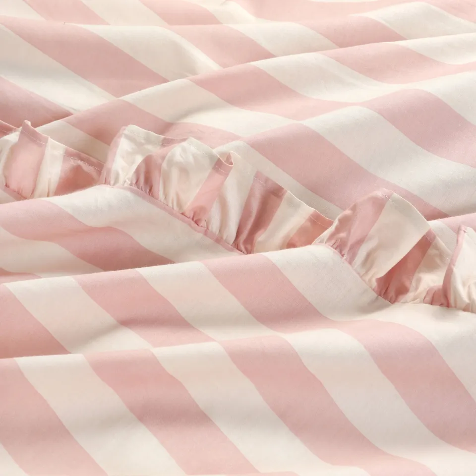 NOUS Living katoenen dekbedovertrek 2-persoons (200x220 cm) roze, foto 6