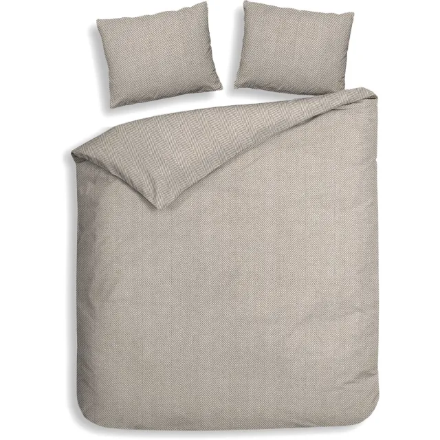 Heckettlane Spina Dekbedovertrek - Tweepersoons - 200x200/220 cm - Desert Sand