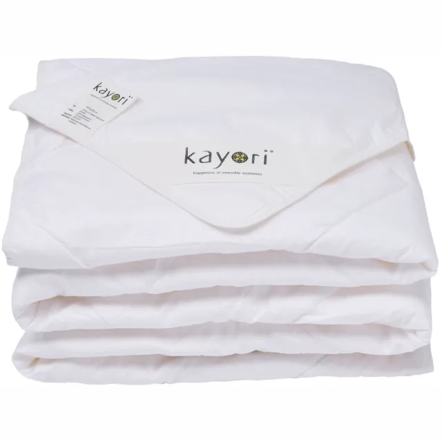 kayori Akashi Zomerdekbed Katoen - 200x220 - 100% Katoen - Ademend & Vochtregulerend - Nederlandse Productie Wit