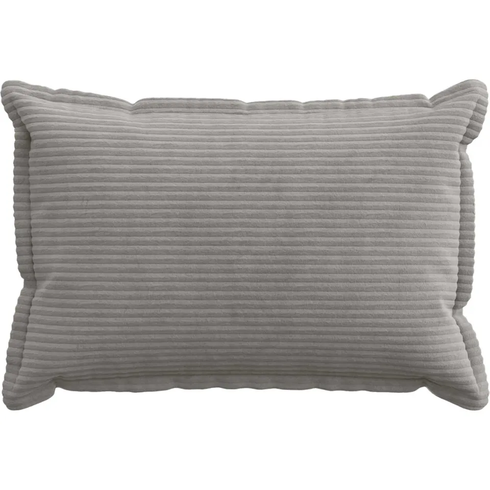 vidaXL Kussensloop 2 st HOUTEN Lichtgrijs 30 x 50 cm corduroy