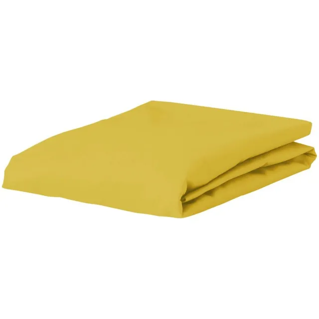 Essenza The Perfect Organic Jersey Hoeslaken Mosterdgeel - 180-200 x 200-220 cm