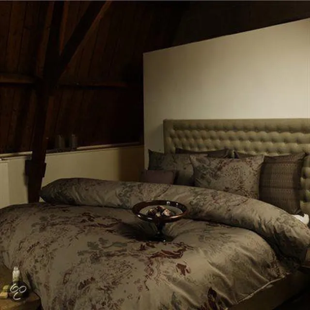 Refined Tanger dekbedovertrek - Taupe - 1-persoons (140x200/220 cm + 1 sloop)