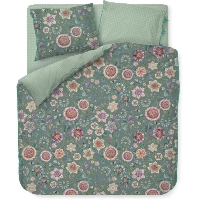 Pip Studio Dekbedovertrek Pip Studio Viva Las Flores - Green