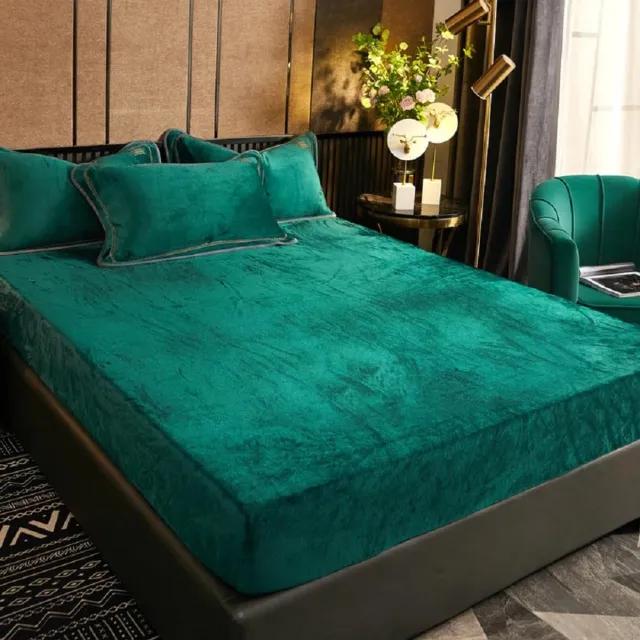 Unyqoos Extra Zacht Hoeslaken van Microvezel in Luxe Groene Kleur voor Comfortabele Nachten