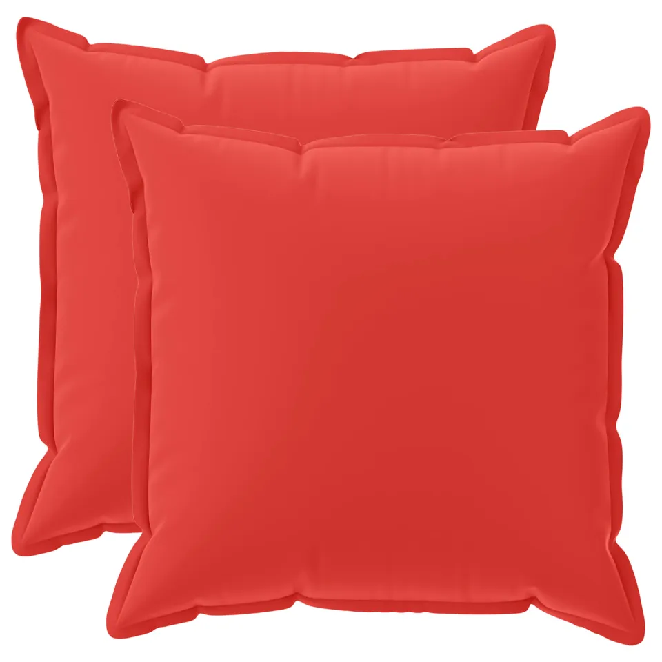 vidaXL Kussensloop 2 st HOUTEN Rood 55 x 55 cm Polyester, foto 3