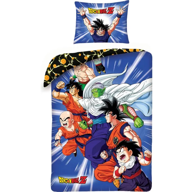 Dragon Ball Z Dekbedovertrek Legend - Eenpersoons - 140 x 200 cm - Katoen Blauw