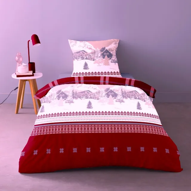 bedlin Dekbedovertrek Flanel - Winter - 1 persoon - Saulk Multicolor