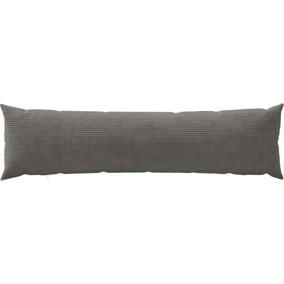 vidaXL Kussensloop 2 st HEERLEN Donkergrijs 40 x 145 cm corduroy