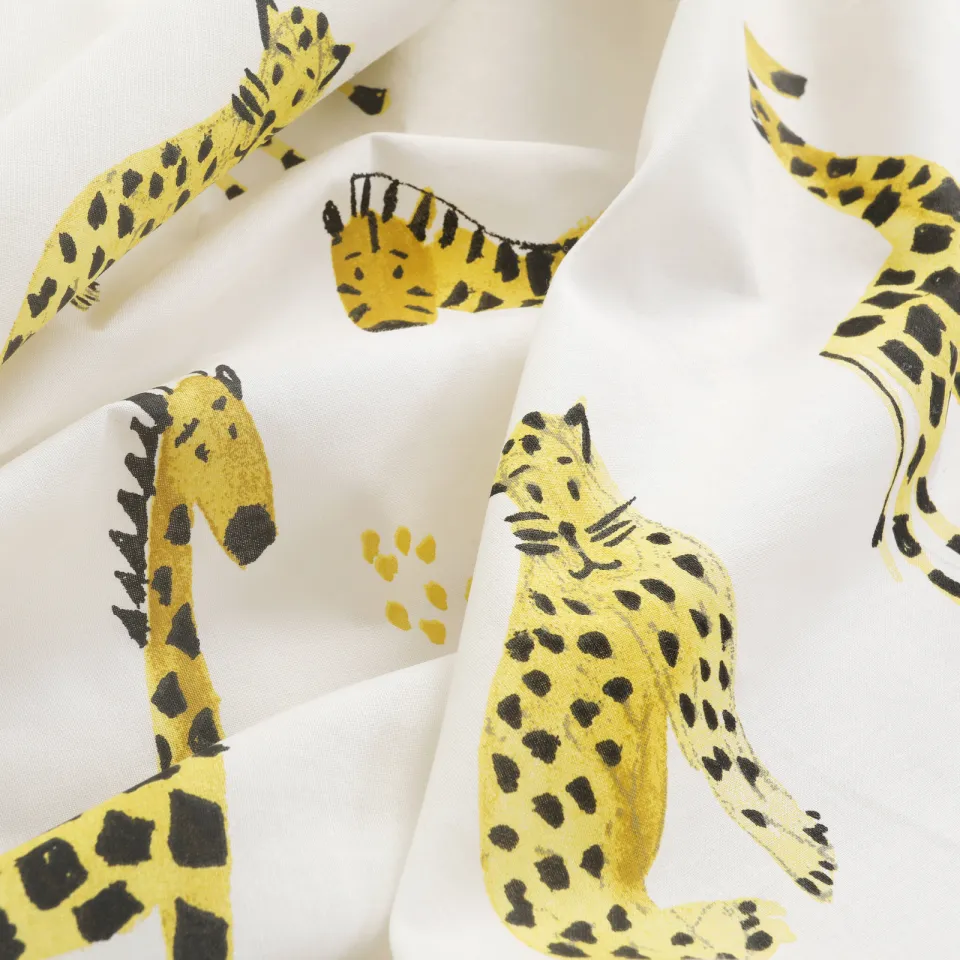 NOUS Kids katoenen dekbedovertrek ledikant dierenprint multi, foto 7