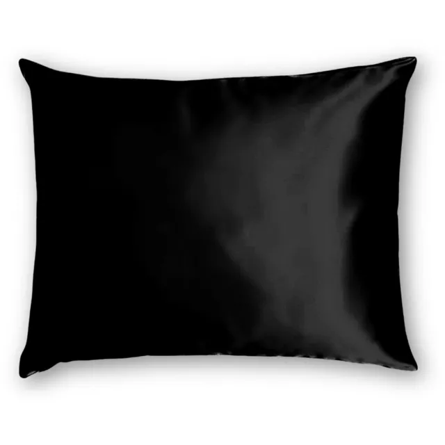 Silk Heaven Zijden kussensloop 45x65cm Zwart Hotelsluiting 22 Momme - Kussensloop set - Luxe Silk Kussensloop 100% moerbei zijde - Zijde kussensloop - Silk Heaven - 45x65cm (voor ergonomische kussens 40x60cm) / Hotelsluiting