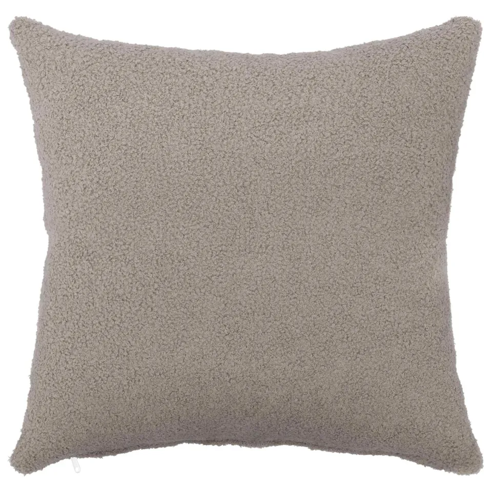 vidaXL Kussensloop 2 st HEERLEN Lichtgrijs 50 x 50 cm Bouclé, foto 4