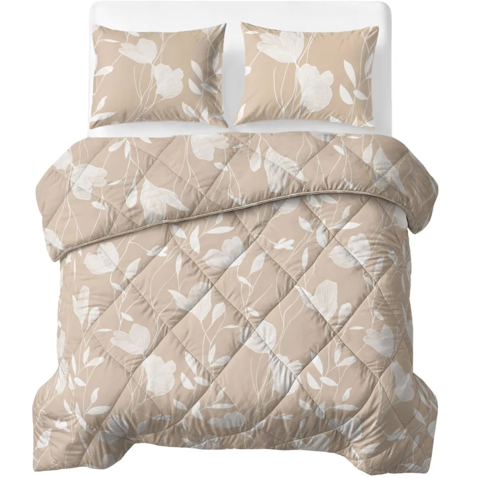 Sleeptime dekbed zonder overtrek Lazy wasbaar beige, foto 3