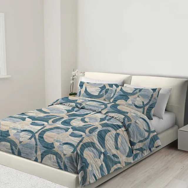 Ibenzoa Beddengoedset van met Ritssluiting en Hoekbanden van 100% Microvezel Aquamarijn