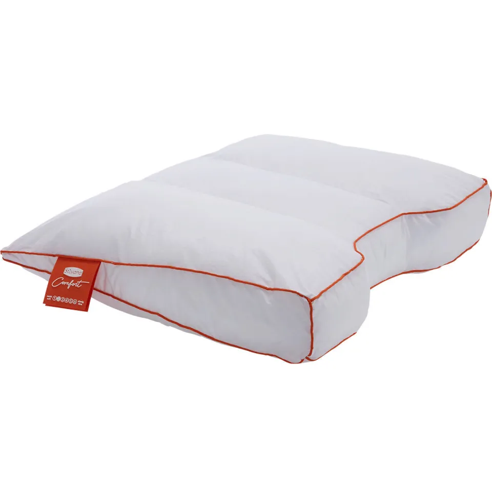 Silvana Comfort Oranje synthetisch hoofdkussen wit, foto 2