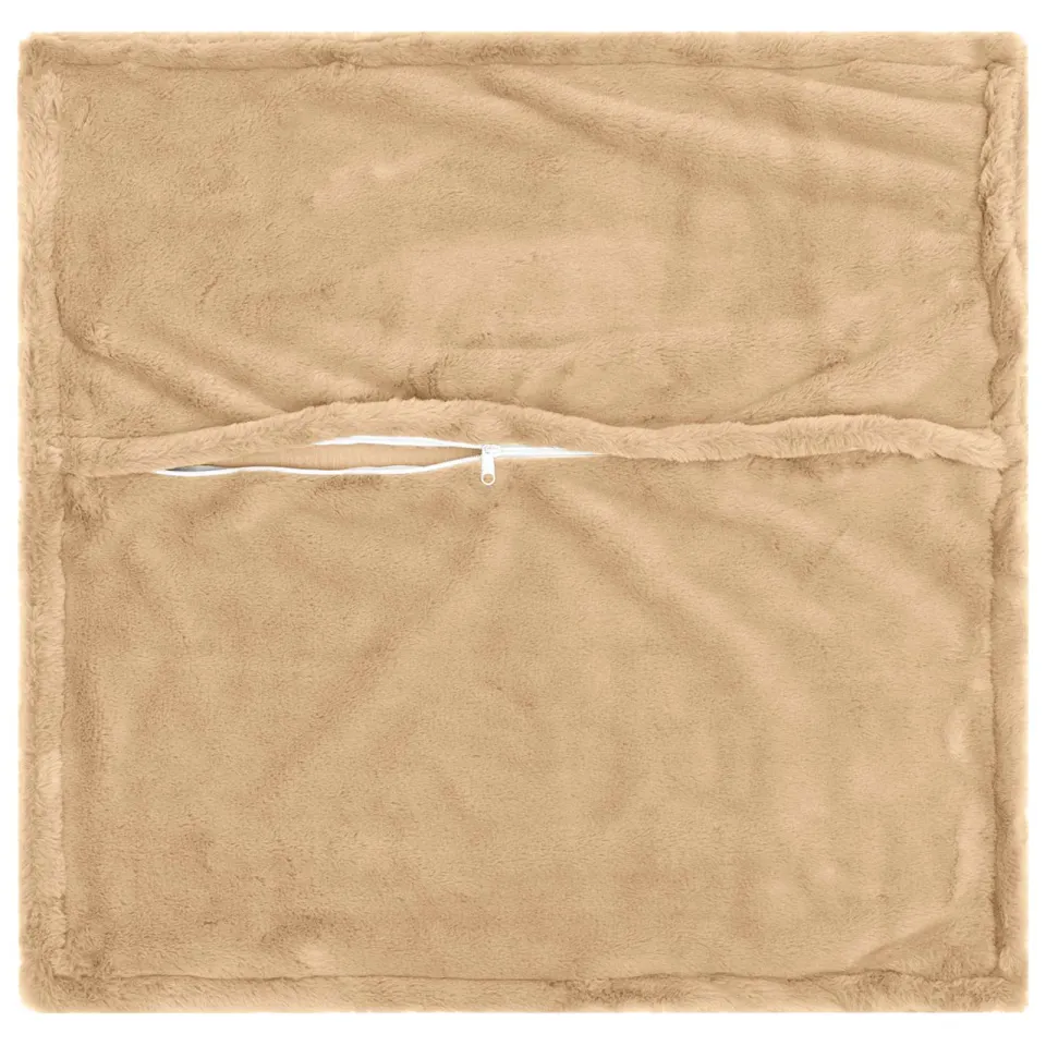 vidaXL Kussensloop 6 st HOUTEN Crèmekleurig 30 x 30 cm, foto 4