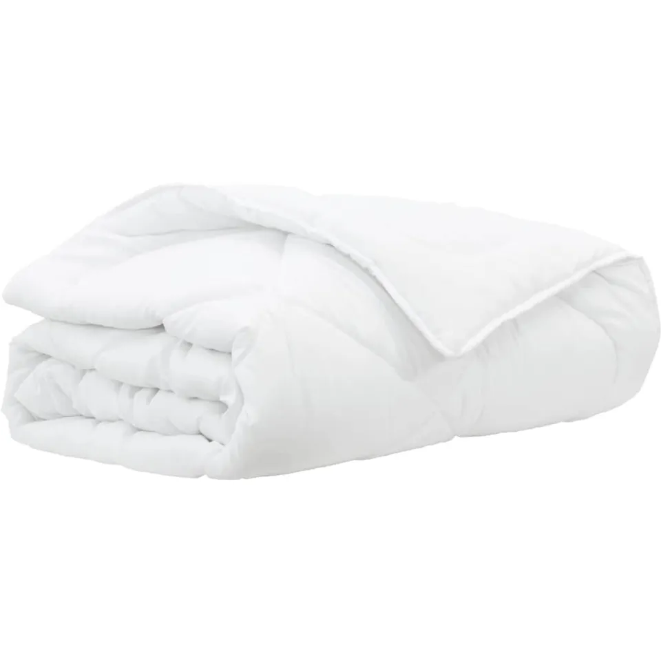 vidaXL Zomer Dekbed 200 x 200 x 3 cm Zomer Polyester Wit Ademend, foto 3