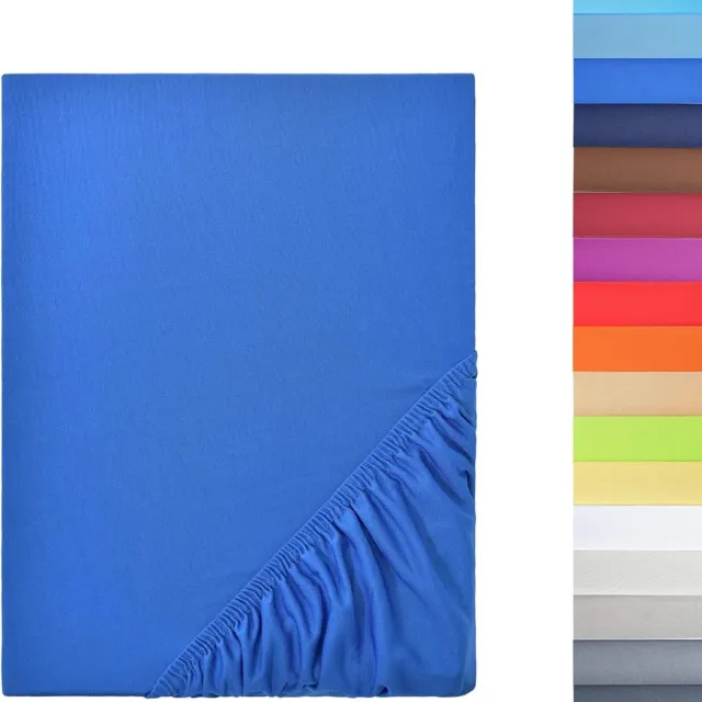 Ibenzoa Superzachte Microvezel Hoeslaken Set - Verschillende Kleuren en Maten voor een Betere Nachtrust Blauw