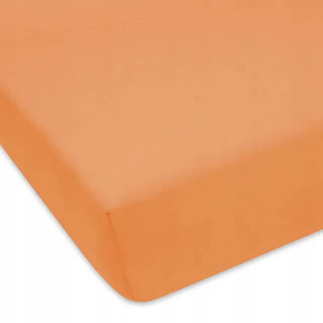 Designpremium Zalman Jersey Hoeslaken met Elastiek 70x160 cm - Zalmoranje