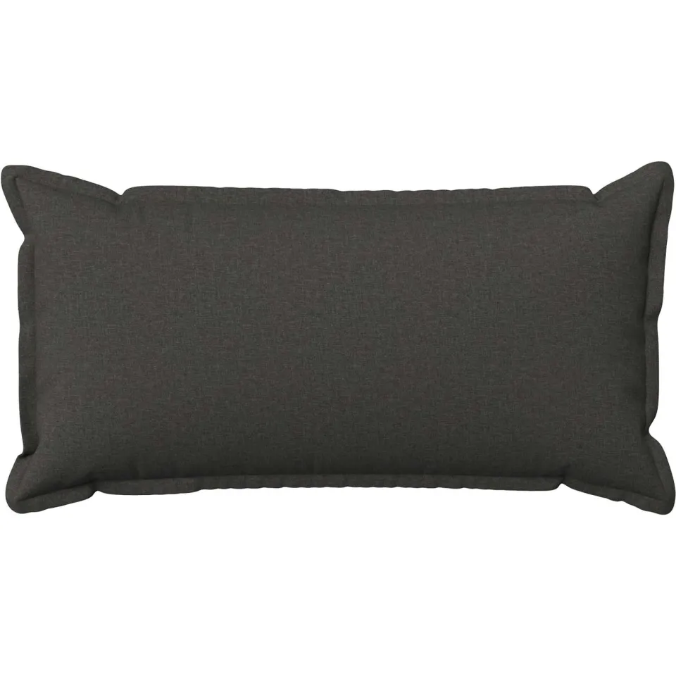 vidaXL Kussensloop 2 st HOUTEN Donkergrijs 40 x 70 cm Faux Linnen