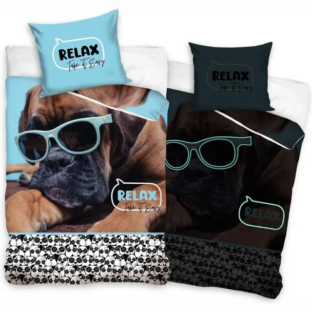 Animal Pictures Dekbedovertrek Hond Glow in the Dark - Eenpersoons - 140 x 200 cm - Katoen Multi