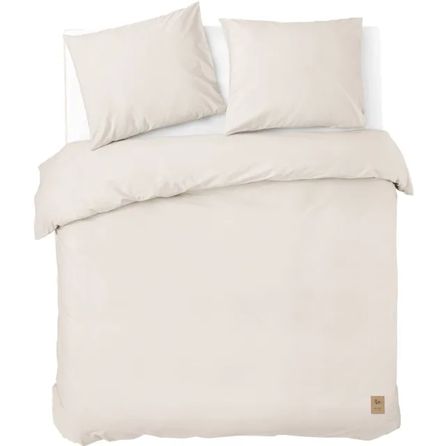Dindi Home katoenen dekbedovertrek 2-persoons (200x220 cm) Ecru
