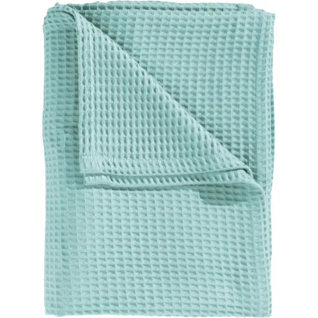 Heckettlane Bed Sprei Wafel - Bedsprei Tweepersoons - Wafeldeken - 240x260 cm - Groen Sea Green