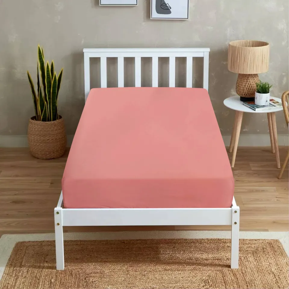 NOUS Kids katoenen kinderhoeslaken 70x150 cm - roze, foto 3