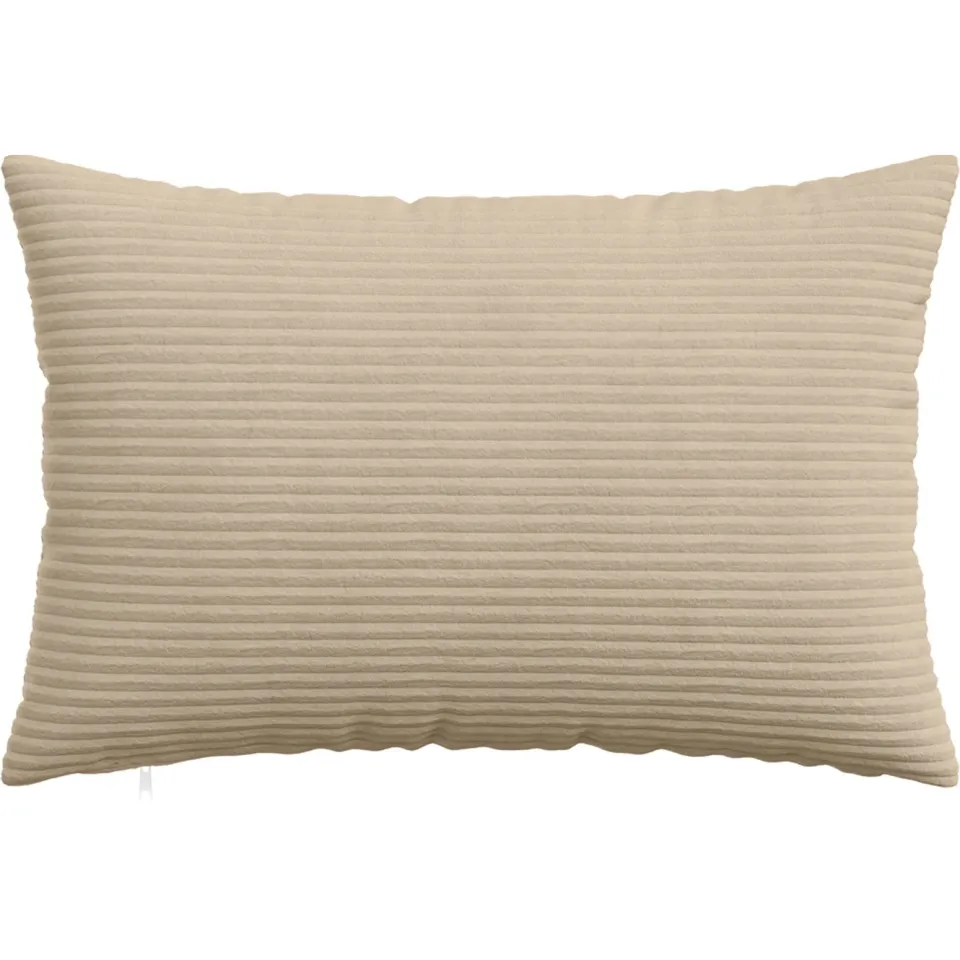 vidaXL Kussensloop 2 st HEERLEN Taupe 50 x 70 cm corduroy