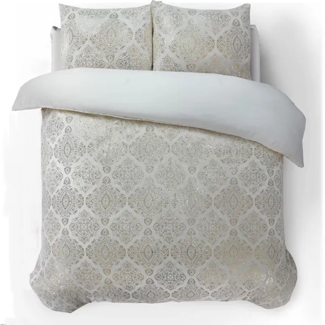 Sleeptime Dekbedovertrek Flanel Glamour Art - Crème Creme