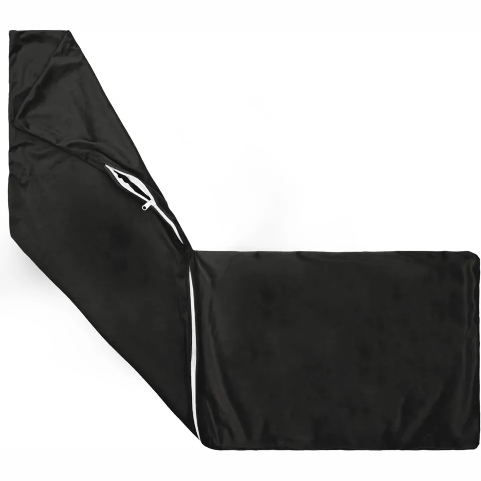 vidaXL Kussensloop HEERLEN Zwart 40 x 145 cm fluweel, foto 3