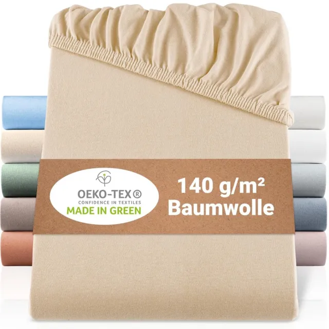 Duraxl Hoeslaken - Biologisch katoen - Zand