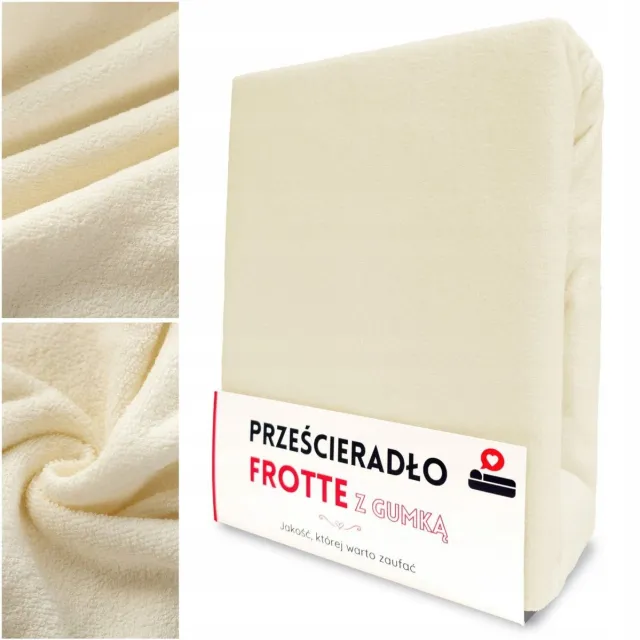LOZKOHOLICY.PL Hoeslaken Frotte Katoen 80x180 cm met Elastiek - Comfortabel & geschikt beige
