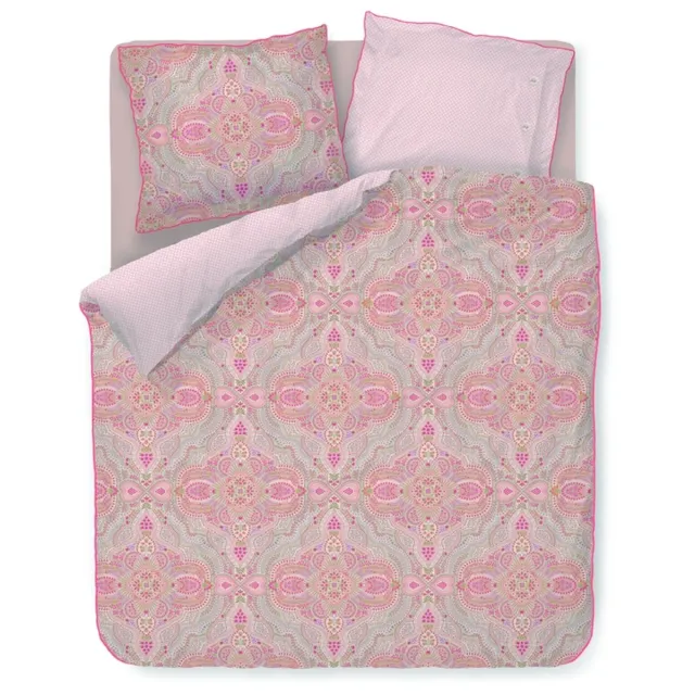 Pip Studio Moon Flower dekbedovertrek - Eenpersoons - 140 x 200/220 cm - Licht roze