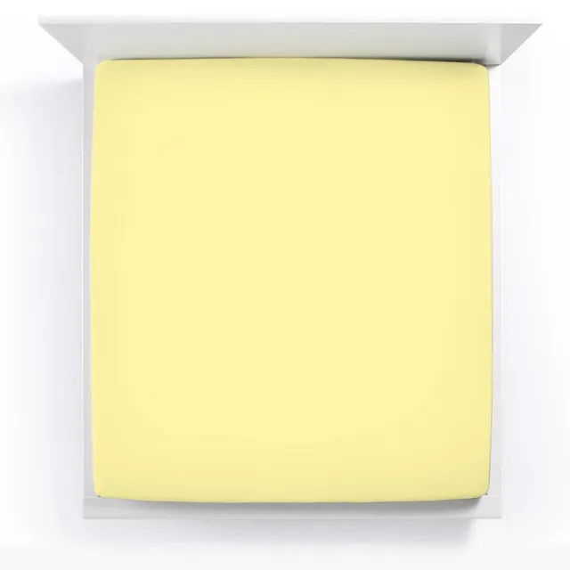 Bella Donna Jersey La Piccola Topperhoeslaken 180x210-220 cm lichtgeel-0091