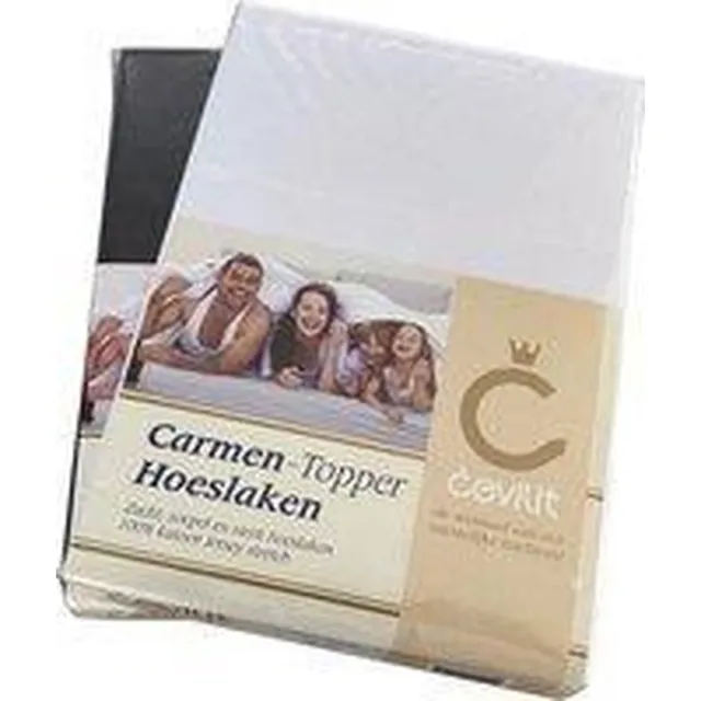 Cevilit Splittopper Hoeslaken Carmen Jersey Taupe 160/200-210 160x200-210 Taupe