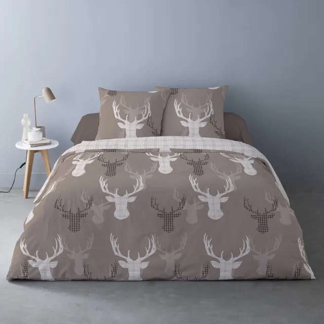 Better Nights Luxe Katoen Flanel dekbedovertrek Invierno Taupe - 240x220